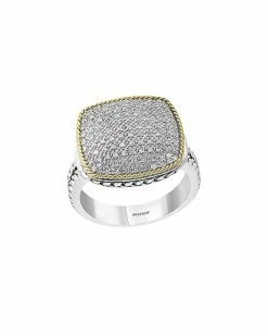 Effy Fine Jewelry Silver 0.34 Ct. Tw. Diamond Ring Women