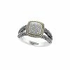 Effy Fine Jewelry 18K & Silver 0.18 Ct. Tw. Diamond Ring Women