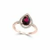 Effy Fine Jewelry Effy 14K Rose Gold 1.46 Ct. Tw. Diamond & Rhodolite Ring Women