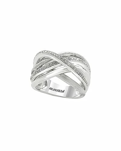Effy Fine Jewelry Silver 0.28 Ct. Tw. Diamond Ring Women 1 Effy Fine Jewelry Silver 0.28 Ct. Tw. Diamond Ring Women