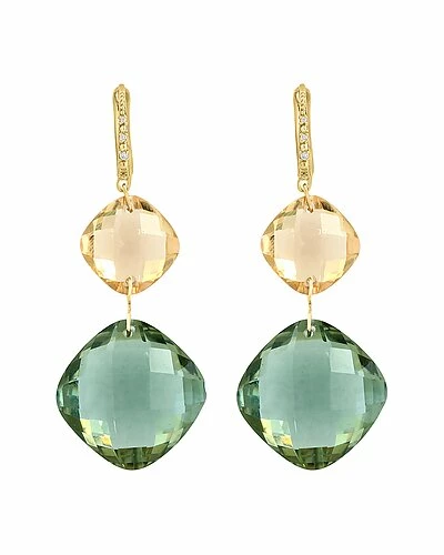 Effy Fine Jewelry 14K 53.03 Ct. Tw. Diamond & Gemstone Earrings Women 2 Effy Fine Jewelry 14K 53.03 Ct. Tw. Diamond & Gemstone Earrings Women - Image 2