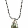 Effy Fine Jewelry Effy Silver 5.70 Ct. Tw. Green Amethyst Necklace Women