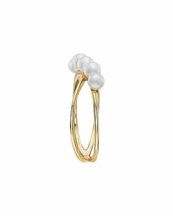 Effy Fine Jewelry Effy 14K 3mm Pearl Crossover Ring Women -Effy Fine Jewelry Sales 6030182402 RLLD 4