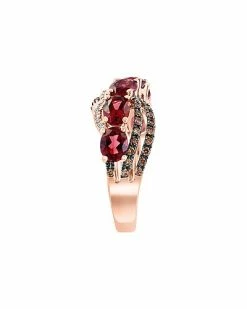 Effy Fine Jewelry Effy Bordeaux 14K Rose Gold 3.52 Ct. Tw. Diamond & Rhodolite Statement Ring Women 7 Effy Fine Jewelry Effy Bordeaux 14K Rose Gold 3.52 Ct. Tw. Diamond & Rhodolite Statement Ring Women -Effy Fine Jewelry Sales 6030182405 RLLD 4