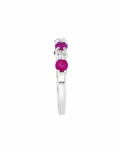 Effy Fine Jewelry Effy 14K 1.39 Ct. Tw. Diamond & Ruby Ring Women 5 Effy Fine Jewelry Effy 14K 1.39 Ct. Tw. Diamond & Ruby Ring Women -Effy Fine Jewelry Sales 6030215997 RLLD 3