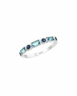 Effy Fine Jewelry 14K 0.65 Ct. Tw. London Blue Topaz Ring Women -Effy Fine Jewelry Sales 6030238395 RLLD 5