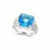 Effy Fine Jewelry Effy Silver 7.60 Ct. Tw. Blue Topaz Ring Women
