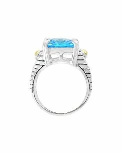 Effy Fine Jewelry Effy Silver 7.60 Ct. Tw. Blue Topaz Ring Women -Effy Fine Jewelry Sales 6030313761 RLLD 4