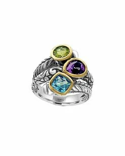 Effy Fine Jewelry 18K & Silver 3.28 Ct. Tw. Gemstone Ring Women