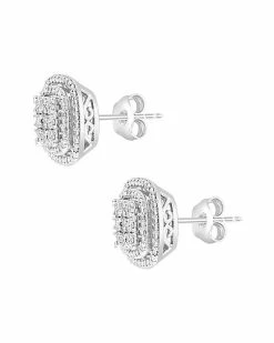Effy Fine Jewelry Effy Silver Diamond Earrings Women -Effy Fine Jewelry Sales 6030407581 RLLD 3