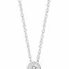 Effy Fine Jewelry Effy Silver 0.18 Ct. Tw. Diamond Pendant Necklace Women