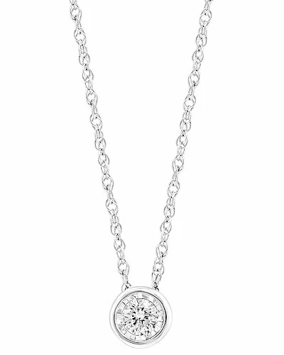 Effy Fine Jewelry Effy Silver 0.18 Ct. Tw. Diamond Pendant Necklace Women 1 Effy Fine Jewelry Effy Silver 0.18 Ct. Tw. Diamond Pendant Necklace Women