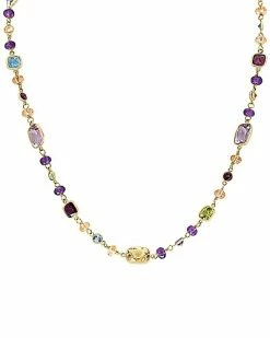 Effy Fine Jewelry Effy 14K 26.29 Ct. Tw. Gemstone Necklace Women