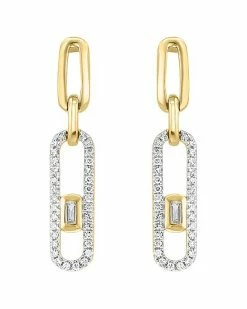 Effy Fine Jewelry Effy 14K 0.31 Ct. Tw. Diamond Earrings Women