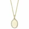 Effy Fine Jewelry Effy 14K 3.79 Ct. Tw. Diamond & Opal Necklace Women
