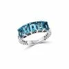 Effy Fine Jewelry Effy Silver 2.85 Ct. Tw. Blue Topaz Ring Women