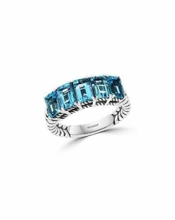 Effy Fine Jewelry Effy Silver 2.85 Ct. Tw. Blue Topaz Ring Women