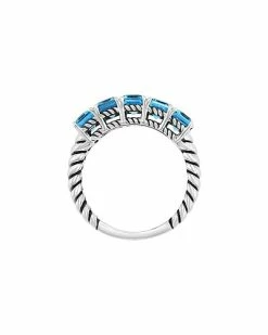 Effy Fine Jewelry Effy Silver 2.85 Ct. Tw. Blue Topaz Ring Women -Effy Fine Jewelry Sales 6030438644 RLLD 3