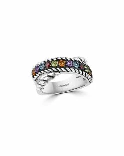 Effy Fine Jewelry Effy Silver 0.93 Ct. Tw. Gemstone Ring Women