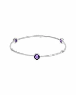 Effy Fine Jewelry Effy Silver 2.37 Ct. Tw. Amethyst Bracelet Women