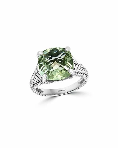 Effy Fine Jewelry Effy Silver 5.40 Ct. Tw. Green Amethyst Ring Women 1 Effy Fine Jewelry Effy Silver 5.40 Ct. Tw. Green Amethyst Ring Women