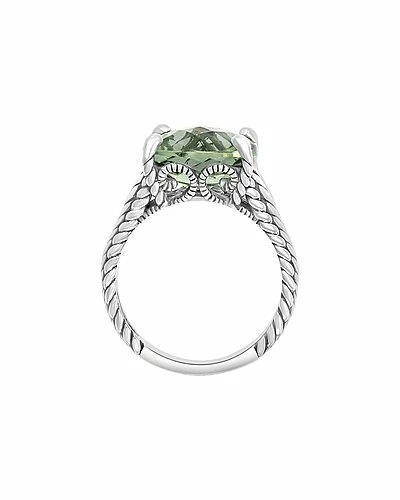 Effy Fine Jewelry Effy Silver 5.40 Ct. Tw. Green Amethyst Ring Women 3 Effy Fine Jewelry Effy Silver 5.40 Ct. Tw. Green Amethyst Ring Women - Image 3