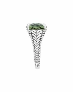 Effy Fine Jewelry Effy Silver 5.40 Ct. Tw. Green Amethyst Ring Women 7 Effy Fine Jewelry Effy Silver 5.40 Ct. Tw. Green Amethyst Ring Women -Effy Fine Jewelry Sales 6030438656 RLLD 4