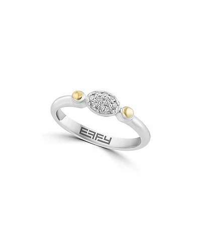 Effy Fine Jewelry Effy Silver Diamond Ring Women 1 Effy Fine Jewelry Effy Silver Diamond Ring Women