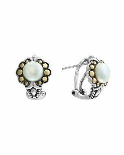 Effy Fine Jewelry Effy Silver 7mm Pearl Earrings Women