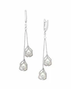 Effy Fine Jewelry Effy Silver 8.5mm Pearl Earrings Women