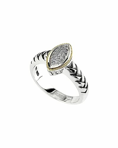 Effy Fine Jewelry Effy Silver Diamond Ring Women 1 Effy Fine Jewelry Effy Silver Diamond Ring Women