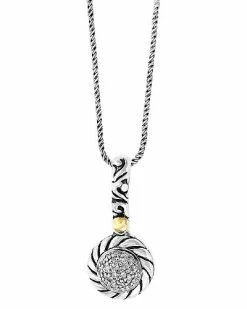 Effy Fine Jewelry Effy Silver Diamond Necklace Women