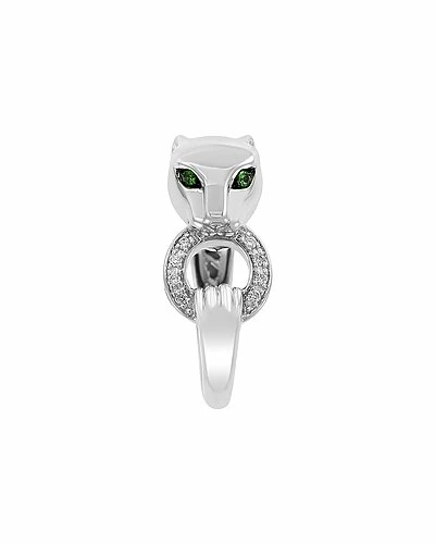 Effy Fine Jewelry Effy Silver 0.13 Ct. Tw. Diamond & Tsavorite Ring Women 5 Effy Fine Jewelry Effy Silver 0.13 Ct. Tw. Diamond & Tsavorite Ring Women - Image 5