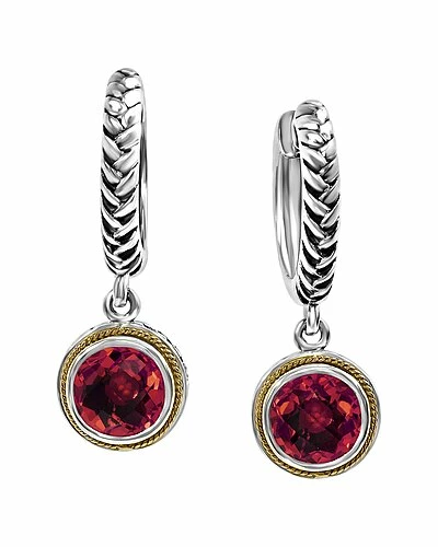 Effy Fine Jewelry Effy Silver 4.75 Ct. Tw. Garnet Earrings Women 1 Effy Fine Jewelry Effy Silver 4.75 Ct. Tw. Garnet Earrings Women