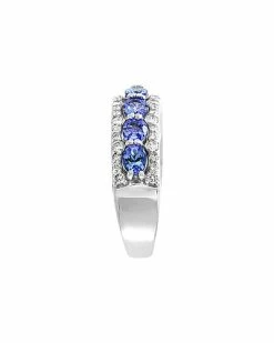 Effy Fine Jewelry Effy 14K 1.23 Ct. Tw. Diamond & Tanzanite Ring Women -Effy Fine Jewelry Sales 6030475795 RLLD 4