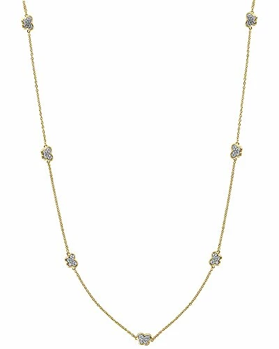Effy Fine Jewelry Effy Silver 0.30 Ct. Tw. Diamond Necklace Women 1 Effy Fine Jewelry Effy Silver 0.30 Ct. Tw. Diamond Necklace Women