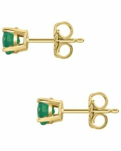 Effy Fine Jewelry Effy 14K 0.70 Ct. Tw. Emerald Earrings Women -Effy Fine Jewelry Sales 6030491026 RLLD 3