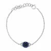 Effy Fine Jewelry Effy 14K 0.27 Ct. Tw. Diamond & Blue Sapphire Bracelet Women
