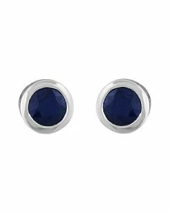 Effy Fine Jewelry Effy 14K 1.14 Ct. Tw. Blue Sapphire Earrings Women