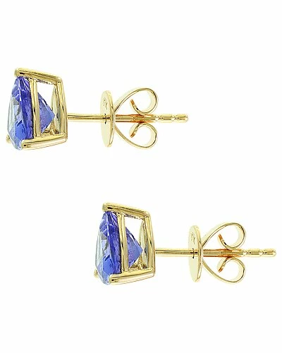 Effy Fine Jewelry Effy 14K 1.52 Ct. Tw. Tanzanite Earrings Women 3 Effy Fine Jewelry Effy 14K 1.52 Ct. Tw. Tanzanite Earrings Women - Image 3