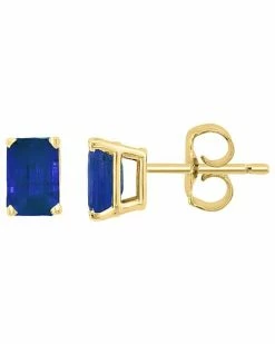 Effy Fine Jewelry Effy 14K 1.33 Ct. Tw. Blue Sapphire Earrings Women