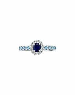 Effy Fine Jewelry Effy 14K 1.09 Ct. Tw. Diamond & Gemstone Ring Women
