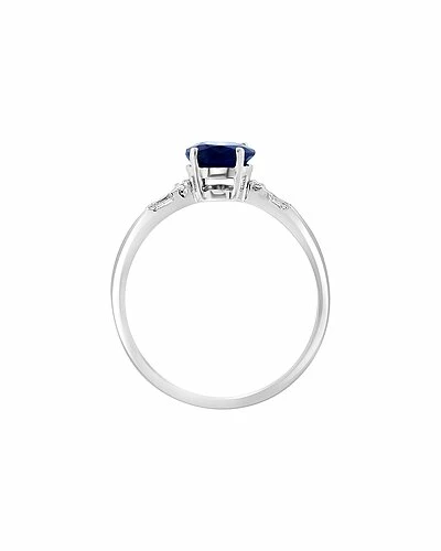 Effy Fine Jewelry Effy 18K 1.51 Ct. Tw. Diamond & Blue Sapphire Ring Women 2 Effy Fine Jewelry Effy 18K 1.51 Ct. Tw. Diamond & Blue Sapphire Ring Women - Image 2
