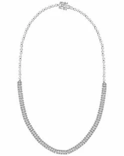 Effy Fine Jewelry Effy Silver 0.94 Ct. Tw. Diamond Necklace Women