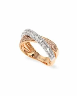 Effy Fine Jewelry 14K Two-Tone 0.67 Ct. Tw. Diamond Ring Women