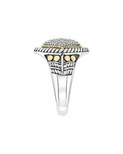 Effy Fine Jewelry Silver & 18K 0.22 Ct. Tw. Diamond Statement Ring Women -Effy Fine Jewelry Sales 6030524982 RLLD 4