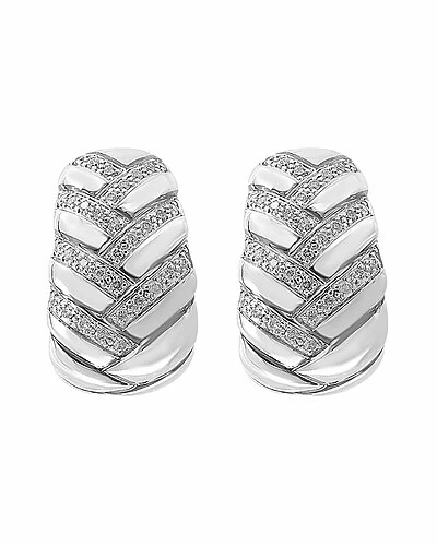 Effy Fine Jewelry Silver 0.33 Ct. Tw. Diamond Statement Earrings Women 2 Effy Fine Jewelry Silver 0.33 Ct. Tw. Diamond Statement Earrings Women - Image 2