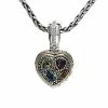 Effy Fine Jewelry 18K & Silver 1.11 Ct. Tw. Diamond & Gemstone Pendant Necklace Women