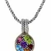 Effy Fine Jewelry Silver & 18K 1.93 Ct. Tw. Gemstone Statement Pendant Women