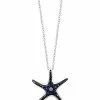 Effy Fine Jewelry Silver 0.23 Ct. Tw. Diamond & Sapphire Statement Pendant Women